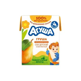 Сок Агуша, груша, 0.2 л