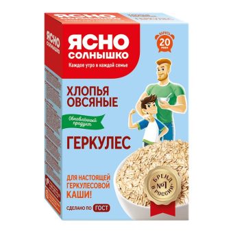 Хлопья овсяные Геркулес ГОСТ, 400 г