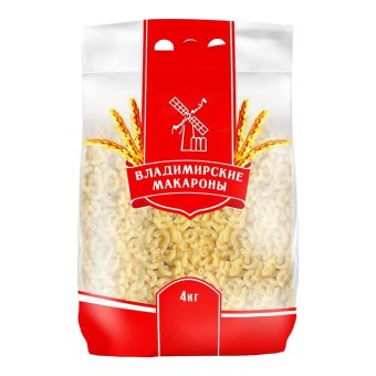 Макаронные изделия Владимирские рожки рифленые, 400 г