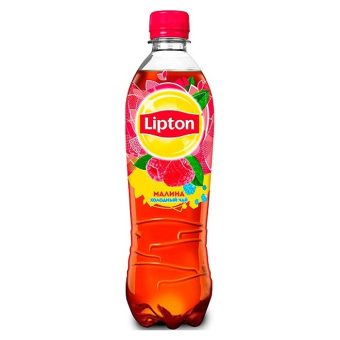 Чай Липтон чёрный, малина, 0.45 л