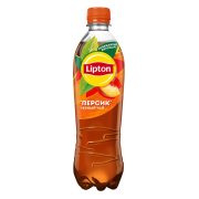 Чай Липтон чёрный, персик, 0.45 л