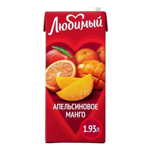 Нектар Любимый, апельсин-манго-мандарин, 1.93 л