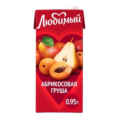 Нектар Любимый, абрикос-груша, 0.95 л