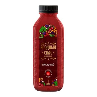 Морс Ягодный Спас, брусника, 1 л