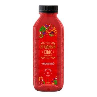Морс Ягодный Спас, клюква, 1 л