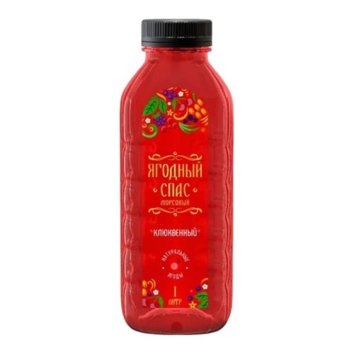 Морс Ягодный Спас, клюква, 1 л