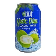 Напиток сокосодержащий Vinut, кокосовая вода с мякотью, 0.33 л