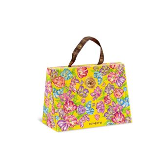 Конфеты Весенние тюльпаны Ассорти нуга в шоколадной глазури Микаелло, 150г