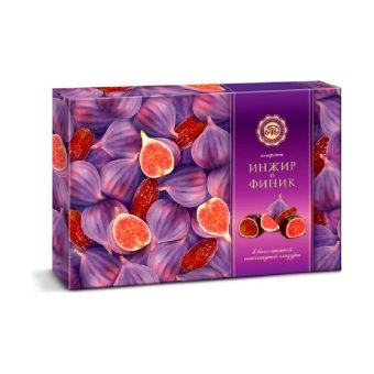 Конфеты Инжир и финик в белой и тёмной шоколадной глазури Микаелло, 240г