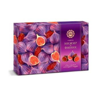 Конфеты Инжир в белой и тёмной шоколадной глазури Микаелло, 240г