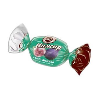 Конфеты Микаелло Инжир в белой и тёмной шоколадной глазури, 3кг