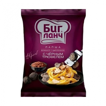Лапша быстрого приготовления БигЛанч, Фрикасе с цыплёнком и чёрным трюфелем, 75г