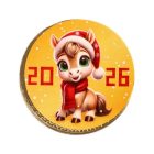 Медаль из кондитерской глазури Монетный двор Символ года с наклейкой, 25г