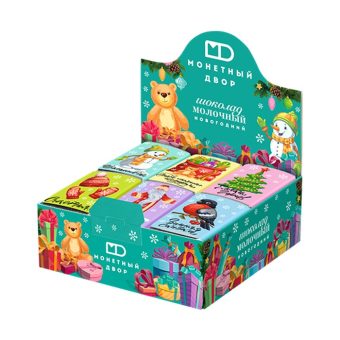 Шоколад МД Новогодний молочный, 12г