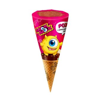 Конфета вафельная Московская ореховая Рожок с шоколадно-ореховой начинкой, 25г