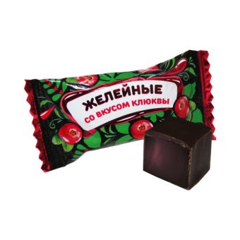 Конфеты желейные Новгород со вкусом клюквы, 3,5кг