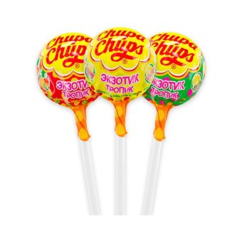 Карамель Перфетти Ван Мелле Чупа Чупс экзотик-тропик ассорти, 12г