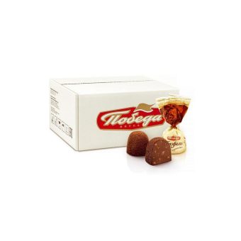 Конфеты Победа Трюфели шоколадные капучино с кусочками печенья, 2кг