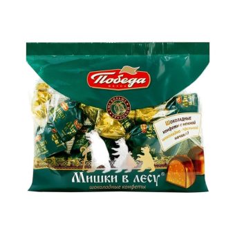 Конфеты Победа Мишки в лесу, пакет, 200г