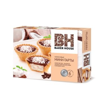 Мини-Тарты Baker House с кокосом, 240г