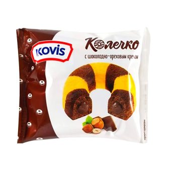 Колечко Kovis сдобное с шоколадно-ореховым кремом, 40г