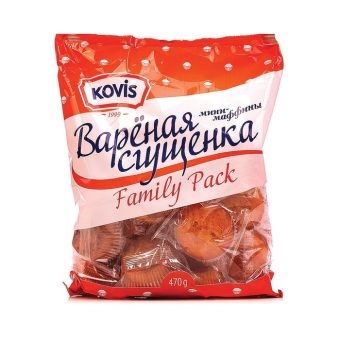 Мини-маффины Kovis сдоб с кремом варёной сгущёнки, 200г