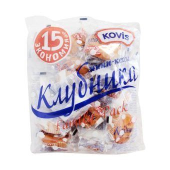 Мини-маффины Kovis сдоб с фруктово-ягодной начинкой клубника, 200г