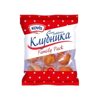 Мини-маффины Kovis сдоб с фруктово-ягодной начинкой клубника, 470г