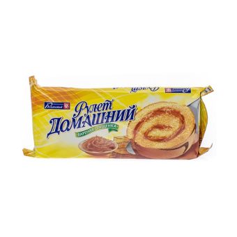 Рулет Домашний с кремом варёной сгущёнки, 150г