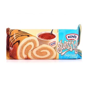 Рулет Kovis с кремом варёной сгущёнки, 175г