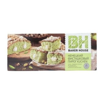 Пирог бисквитный Baker House Кюхен фисташковый, 350г