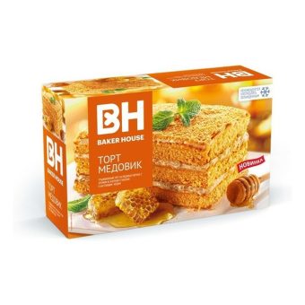 Торт бисквитный Baker House Медовик, 350г