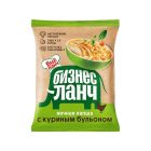 Лапша яичная быстрого приготовления БизнесЛанч, с куриным бульоном, 60г
