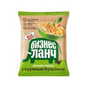Лапша яичная быстрого приготовления БизнесЛанч, с куриным бульоном, 60г