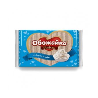 Вафли Пензенская КФ Обожайка вкус сливки, 225г