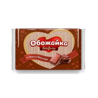 Вафли Пензенская КФ Обожайка вкус шоколад, 225г