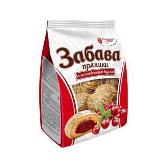 Пряники Пензенская КФ Забава со вкусом клюквы, 300г