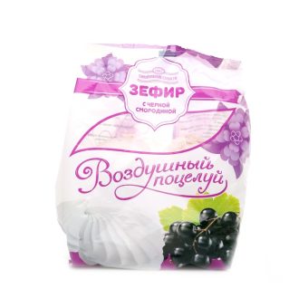 Зефир КФ им. К. Самойловой Воздушный поцелуй с черной смородиной, 300г