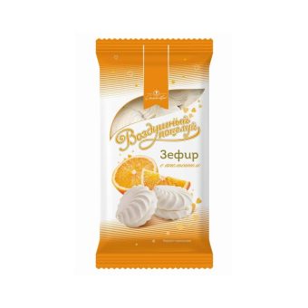 Зефир КФ им. К. Самойловой Воздушный поцелуй со вкусом апельсин, 250г