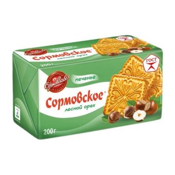 Печенье Сормовская КФ лесной орех, 200г