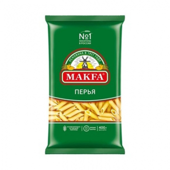 Макароны Макфа, Перья любительские, 400г
