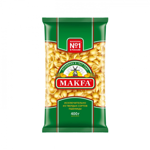 Макароны Макфа Ракушки, 400г