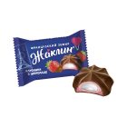 Конфеты Славянка Жаклин французский зефир со вкусом клубники в шоколадной, 1000г