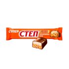 Батончик Славянка глазированный Супер Степ нуга, арахис, карамель, 65г