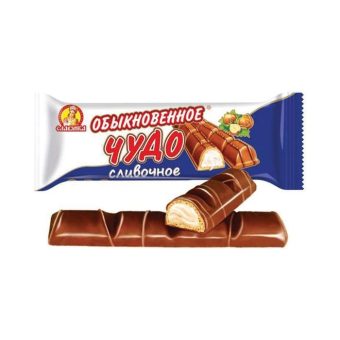 Вафельный батончик Славянка обыкновенное чудо шоколадный, 55г