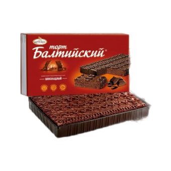 Торт Славянка КФ им. Крупской балтийский шоколадный, 320г