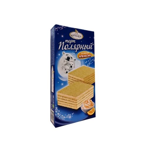 Торт Славянка КФ им. Крупской полярный со вкусом апельсина, 213г