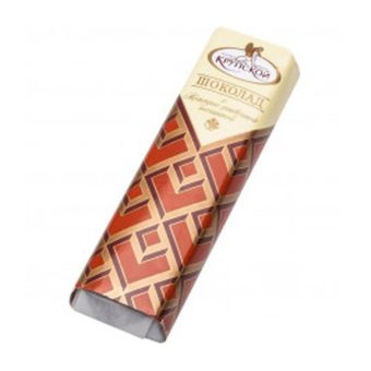 Шоколадный батончик Славянка КФ им. Крупской с шоколадной начинкой, 47г