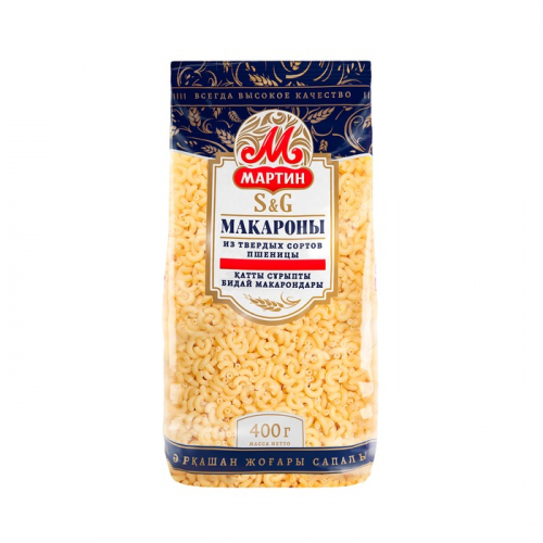 Макароны Мартин Рожки скобочки, 400г