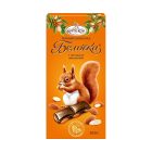 Шоколад Славянка КФ им. Крупской белочка темный с цельным миндалём, 100г